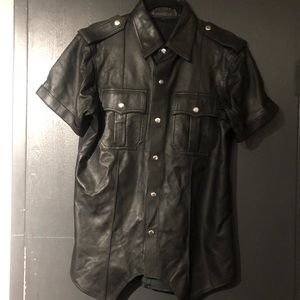 Kookie leather highway patrol shirt
